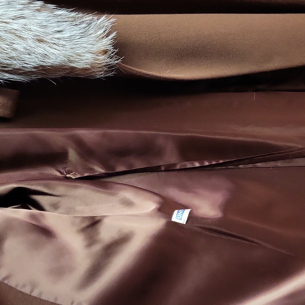 Jacobsons Vintage Cashmere Wool Blend Brown Women's Size 12 Coat - Picture 8 of 11